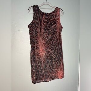 Halogen Gray &‎ Coral Floral Sleeveless lightweight Shift Dress